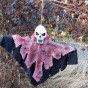 Декор для хэллоуина Мрачный Жнец (65см) черный с розовым 10253